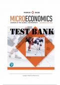 TEST BANK for Microeconomics&colon; Canada in the Global Environment 11th Edition by Michael Parkin & Robin Bade&period; All Chapters 1-18 Updated A&plus;