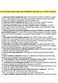 ACAS EXAM QUESTIONS AND ANSWERS GRADED A&plus; LATEST UPDATE&period;