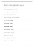 Scat test questions & answers