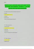 NUR676 EXAM 3 UPDATED EXAM WITH MOST TESTED QUESTIONS AND ANSWERS &vert; GRADED A&plus; &vert; ASSURED SUCCESS WITH DETAILED RATIONALES