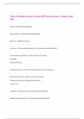 Chemo Certification Practice Test with 100&percnt; Correct Answers &vert; Verified &vert;Latest 2025
