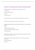 CCSS Exam 2 &ndash; SLS with 100&percnt; Correct Answers &vert; Verified &vert;Latest 2025