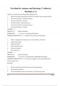 Test Bank for Anatomy and Physiology 1st edition by Elizabeth co SOLUTIONS