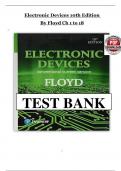 Electronic Devices&comma; 10th Edition &ndash; Thomas L&period; Floyd &ndash; Test Bank for Engineering Students
