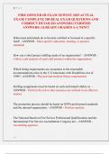 FIRE OFFICER III EXAM NEWEST 2025 ACTUAL  EXAM&vert; COMPLETE 200 REAL EXAM QUESTIONS AND  CORRECT DETAILED ANSWERS &lpar;VERIFIED  ANSWERS&rpar; ALREADY GRADED A&plus;&vert;&vert; NEW&excl;&excl; 