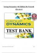 Test Bank For Group Dynamics 7th Edition By Forsyth&vert;&vert; LATEST