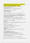 C-EFM PRACTICE QUESTIONS WITH ALL CORRECT & VERIFIED ANSWERS &lpar;UPDATED TO PASS&rpar;