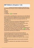 &lpar;Chapters 1 - 24&rpar;EMT Midterm Questions and Correct Answers &lpar;100&percnt; COMPLETE ANSWERS&rpar; ALREADY GRADED A&plus; &vert; 100&percnt; satisfaction guarantee with complete solutions&comma; all Answers Included &lpar;Latest update&rpar; 2025&sol;2026&excl;&excl;&excl;