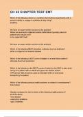  EMT CHAPTER 35 TEST QUESTIONS AND CORRECT ANSWERS &lpar;100&percnt; COMPLETE ANSWERS&rpar; ALREADY GRADED A&plus; &vert; 100&percnt; SATISFACTION GUARANTEE WITH COMPLETE SOLUTIONS&comma; ALL ANSWERS INCLUDED &lpar;LATEST UPDATE&rpar; 2025&sol;2026&excl;&excl;&excl;