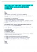 HDI SUPPORT CENTER MANAGER&vert;&vert; 150 QUESTIONS AND ANSWERS 100&percnt; CORRECT