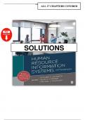 Solution Manual for Human Resource Information Systems Basics&comma; Applications&comma; and Future Directions 5th Edition Johnson &vert;All Chapters &vert;Latest A&plus;