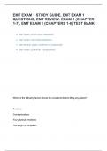  EMT EXAM 1 STUDY GUIDE ANSWERED  EMT EXAM 1 QUESTIONS ANSWERED  EMT REVIEW&colon; EXAM 1 &lpar;CHAPTER 1-7&rpar; ANSWERED  EMT EXAM 1 &lpar;CHAPTERS 1-8&rpar; ANSWERED