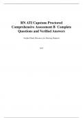 RN ATI Capstone Proctored Comprehensive Assessment B &ndash; Complete Questions and Verified Answers 2025&sol;2026