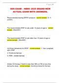SDS EXAM &ndash; NBRC 2025 BRAND NEW  ACTUAL EXAM WITH ANSWERS&period;