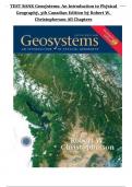 Physical Geography Test Bank&colon; Geosystems 5th Canadian Edition by Christopherson &vert; Chapters 1-20 Comprehensive Exam Questions