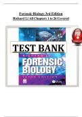Forensic Biology &ndash; 2nd Edition by Richard Li &ndash; Complete Test Bank with Multiple Choice Questions and Answer Keys &lpar;Chapters 1&ndash;26&rpar;