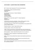 AH3 EXAM 1 QUESTIONS AND ANSWERS