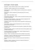 AH3 EXAM 1 STUDY GUIDE