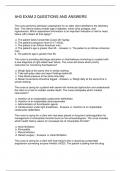 AH3 EXAM 2 QUESTIONS AND ANSWERS