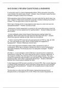AH3 EXAM 3 REVIEW QUESTIONS & ANSWERS