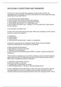 AH3 EXAM 4 QUESTIONS AND ANSWERS