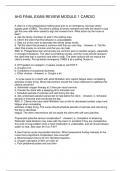 AH3 FINAL EXAM REVIEW MODULE 1 CARDIO
