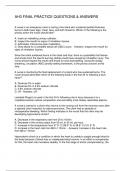 AH3 FINAL PRACTICE QUESTIONS & ANSWERS