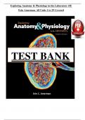 TEST BANK FOR Exploring Anatomy & Physiology In The Laboratory 4th Edition Author&colon; Erin C&period; Amerman &vert;&vert; All Chapters 1-29&vert;&vert; Newest Edition