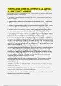 PORTAGE BIOD 151 FINAL EXAM WITH ALL CORRECT & 100&percnt; VERIFIED ANSWERS 