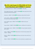 Bio 322&colon; Lab Exam &num;1 UPDATED ACTUAL   Exam Questions and CORRECT Answers 