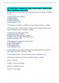 AZ CERTIFIED CAREGIVER CORE EXAM SHEET QUESTIONS AND ANSWERS 2025&sol;2026