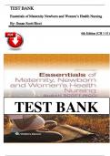 Test Bank&colon; Essentials of Maternity&comma; Newborn&comma; and Women&rsquo;s Health&comma; 6th Edition by Susan Ricci - All 51 Chapters and Rationals Included