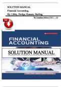 Solution Manual For Financial Accounting, Canadian Edition, 7th Edition by Libby, Hodge, Verified Chapters 1 - 13, Complete Newest Version