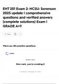 ENT 201 Exam 2&colon; NCSU&colon; Sorenson 2025 update &vert; comprehensive questions and verified answers &lpar;complete solutions&rpar; Exam &vert; GRADE A&plus;&excl;&excl;