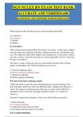 NGN NCLEX RN EXAM TEST BANK ACCURATE AND VERIFIED 600 QUESTIONS AND ANSWERS WITH RATIONALES &comma; LATEST UPDATE &vert;&vert; GUIDE A&plus;