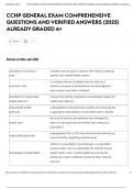 CCHP GENERAL EXAM COMPREHENSIVE QUESTIONS AND VERIFIED ANSWERS &lpar;2025&rpar; ALREADY GRADED A&plus;