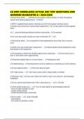 CA DMV AMBULANCE ACTUAL EOC TEST QUESTIONS AND ANSWERS GUARANTEE A&plus; 2025&sol;2026