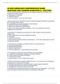 CA DMV AMBULANCE COMPREHENSIVE EXAMS QUESTIONS AND ANSWERS GUARANTEE A&plus; 2025&sol;2026