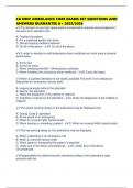 CA DMV AMBULANCE CORE EXAMS SET QUESTIONS AND ANSWERS GUARANTEE A&plus; 2025&sol;2026