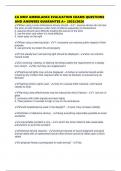 CA DMV AMBULANCE EVALUATION EXAMS QUESTIONS AND ANSWERS GUARANTEE A&plus; 2025&sol;2026