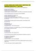 CA DMV AMBULANCE EXAMS SCRIPT QUESTIONS AND ANSWERS GUARANTEE A&plus; 2025&sol;2026