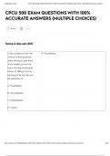 CPCU 500 EXAM QUESTIONS WITH 100&percnt; ACCURATE ANSWERS &lpar;MULTIPLE CHOICES&rpar;