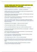 CA DMV AMBULANCE PRACTICE EXAMS QUESTIONS AND ANSWERS GUARANTEE A&plus; 2025&sol;2026