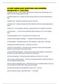 CA DMV AMBULANCE QUESTIONS AND ANSWERS GUARANTEE A&plus; 2025&sol;2026
