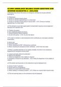 CA DMV AMBULANCE RELIABLE EXAMS QUESTIONS AND ANSWERS GUARANTEE A&plus; 2025&sol;2026
