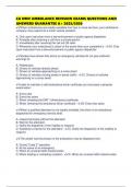 CA DMV AMBULANCE REVISION EXAMS QUESTIONS AND ANSWERS GUARANTEE A&plus; 2025&sol;2026