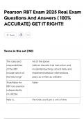 Pearson RBT Exam 2025 Real Exam Questions And Answers &lpar; 100&percnt; ACCURATE&rpar; GET IT RIGHT&excl;&excl;