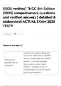 &lpar;100&percnt; verified&rpar; TNCC 8th Edition &lpar;2025&rpar; comprehensive questions and verified answers &lpar; detailed & elaborated&rpar; ACTUAL EXAM 2025 TEST&excl;&excl;