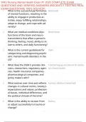 WKU Nursing Mental Health Exam &num;1 2025 COMPLETE EXAM QUESTIONS AND VERIFIED ANSWERS &vert;RECENTLY TESTING REAL EXAM QUESTIONS&vert; 100&percnt; SOLVED&excl;&excl;
