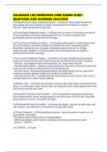 COLORADO LIFE INSURANCE CORE EXAMS SHEET QUESTIONS AND ANSWERS 2025&sol;2026